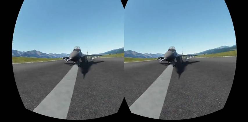 虚拟现实飞行驾驶体验演示