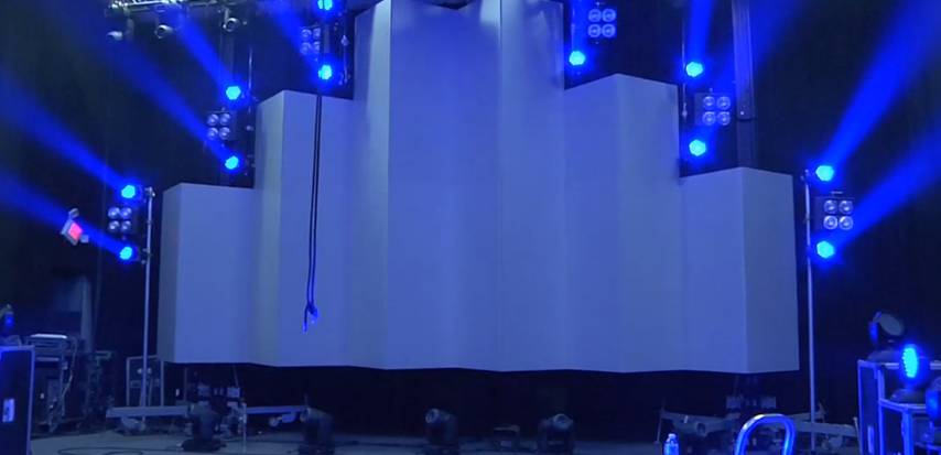 音乐会舞台背景3D全息立体投影
