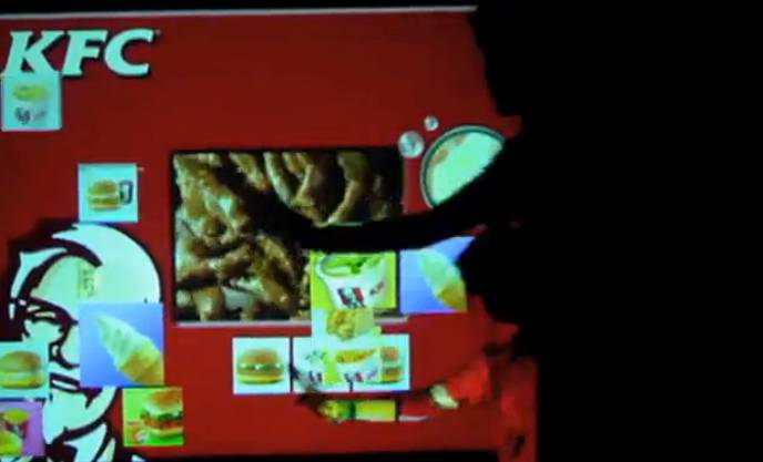 KFC墙面互动投影系统