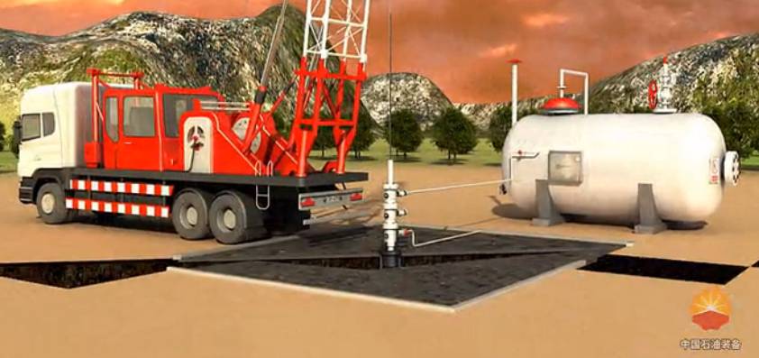工业仿真动画演示中石油装备抽汲捞油作业工况