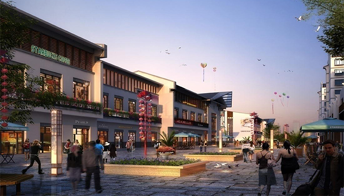 万尚·庐陵文化商业广场建筑动画