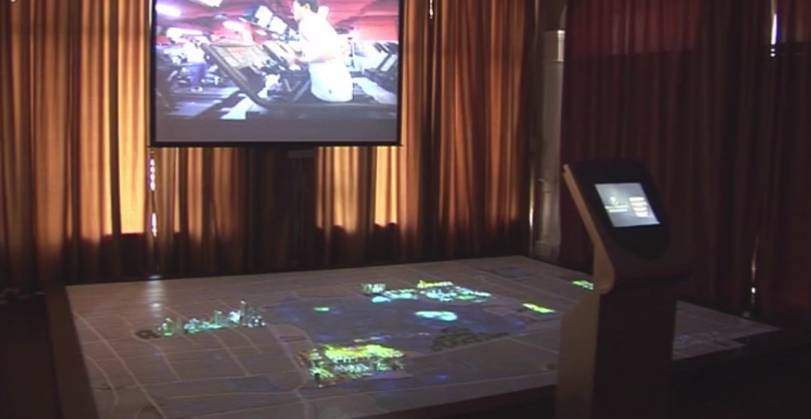 中海御湖熙触控LED屏投影一体数字沙盘系统