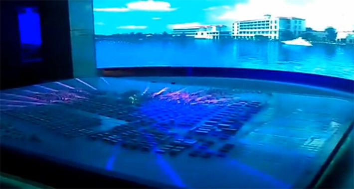 图4：大丰港环幕电子沙盘