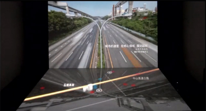 图3：台北城市规划电子投影沙盘展示