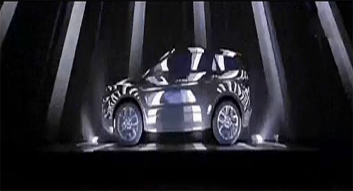 图3:揽胜极光汽车3D立体投影