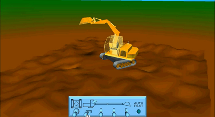 图4：挖掘机三维全景虚拟现实展示