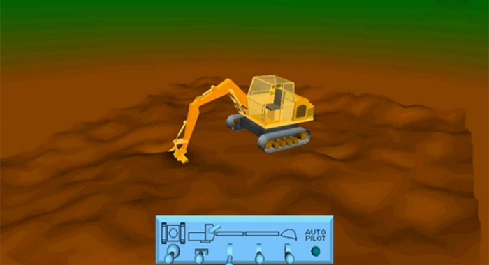 图1：挖掘机三维全景虚拟现实展示